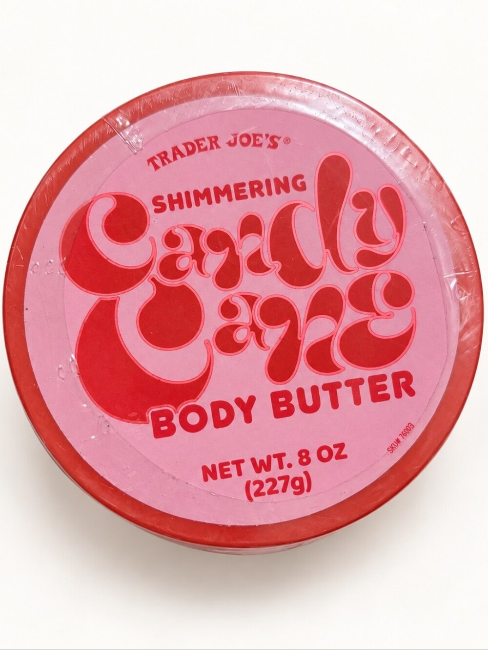 Trader Joe’s Shimmering Candy Cane Body Butter 8 Oz Sealed